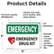 Signmission Drug Kit With Symbol, 5 in W x Rectangle, Vinyl Decal OS-2PACK-EM-D-35-L-10308 - alternate 2